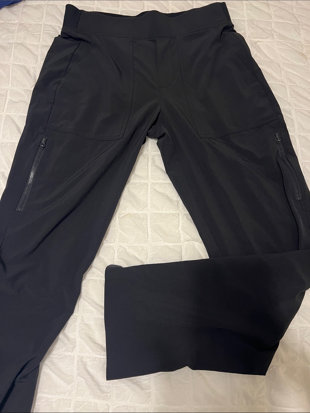 Athleta Men's Black Zip-Thigh Joggers